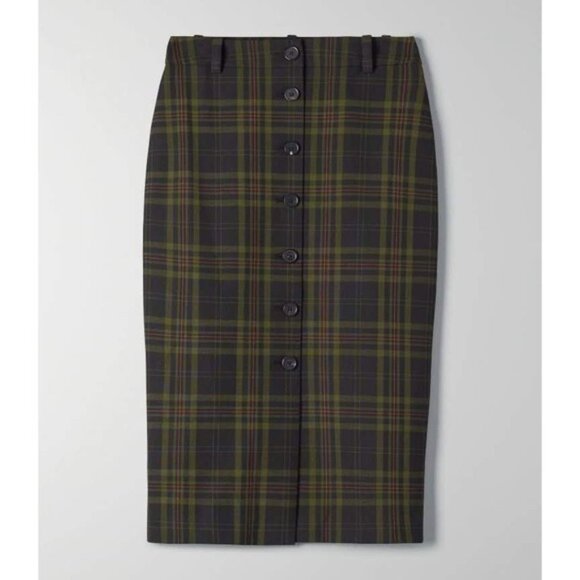 Wilfred Green Plaid Pencil Skirt - US8 - Worn Once - Picture 2 of 6